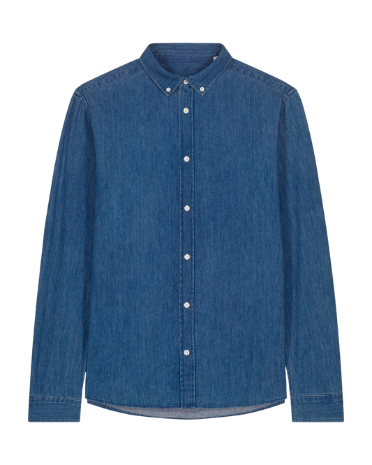 Stanley Denim Shirt - Mid Wash