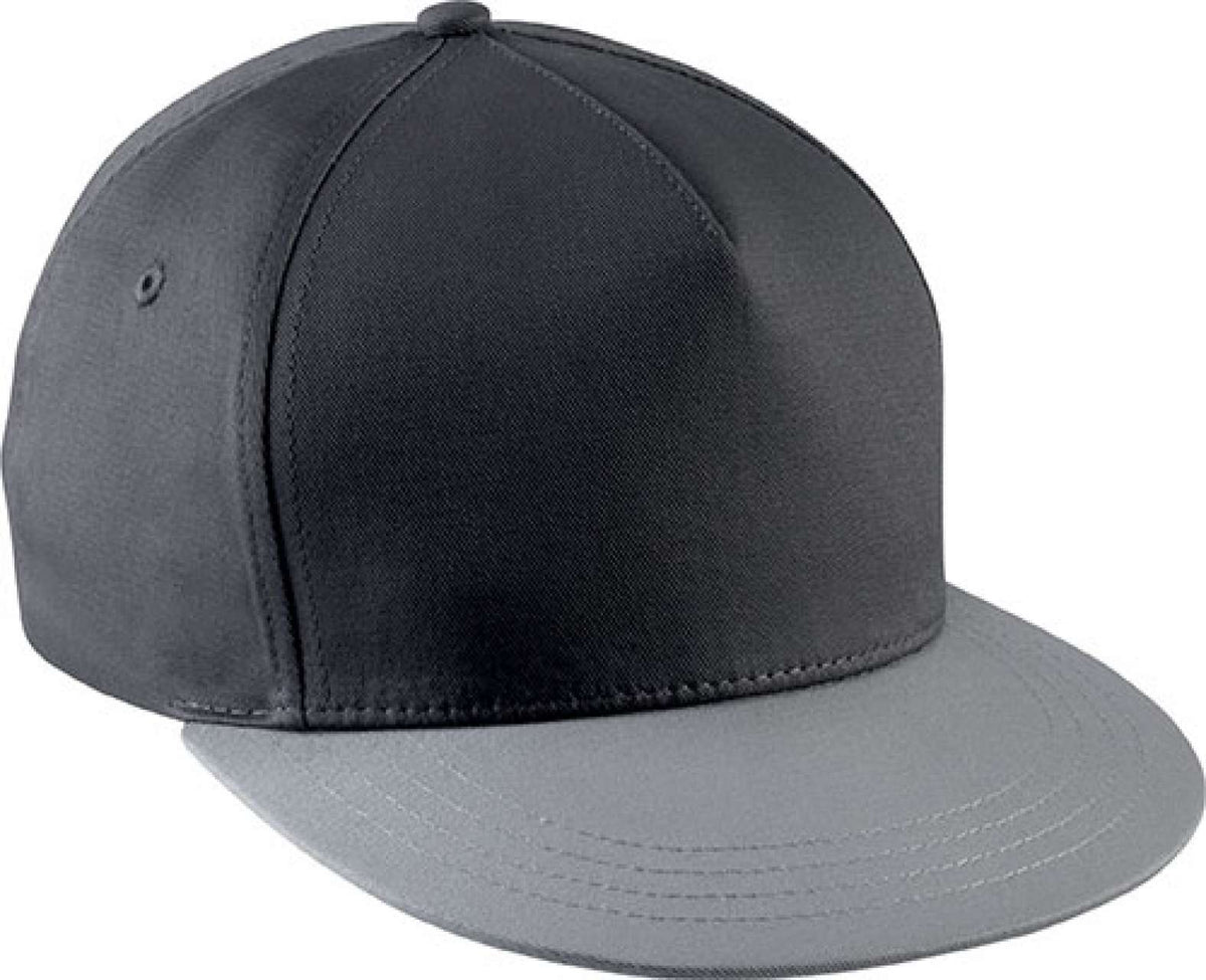 SNAPBACK CAP - 5 PANELS – Dark Grey/Light Grey | PrintoTerra