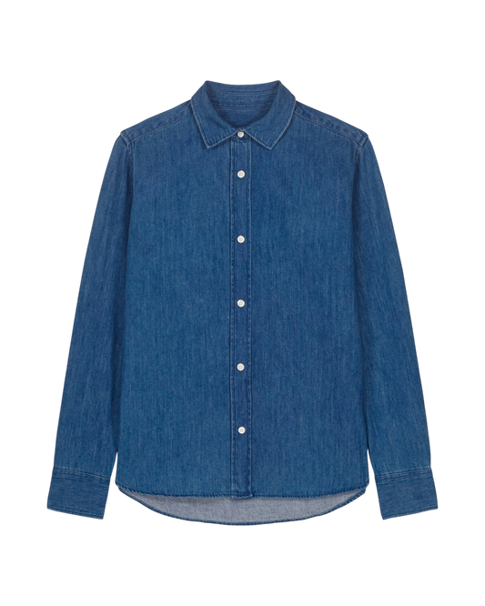 Stella Denim Shirt - Mid Wash