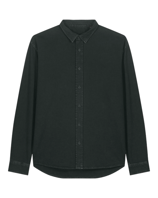 Worker Shirt - G. Dyed Black Rock