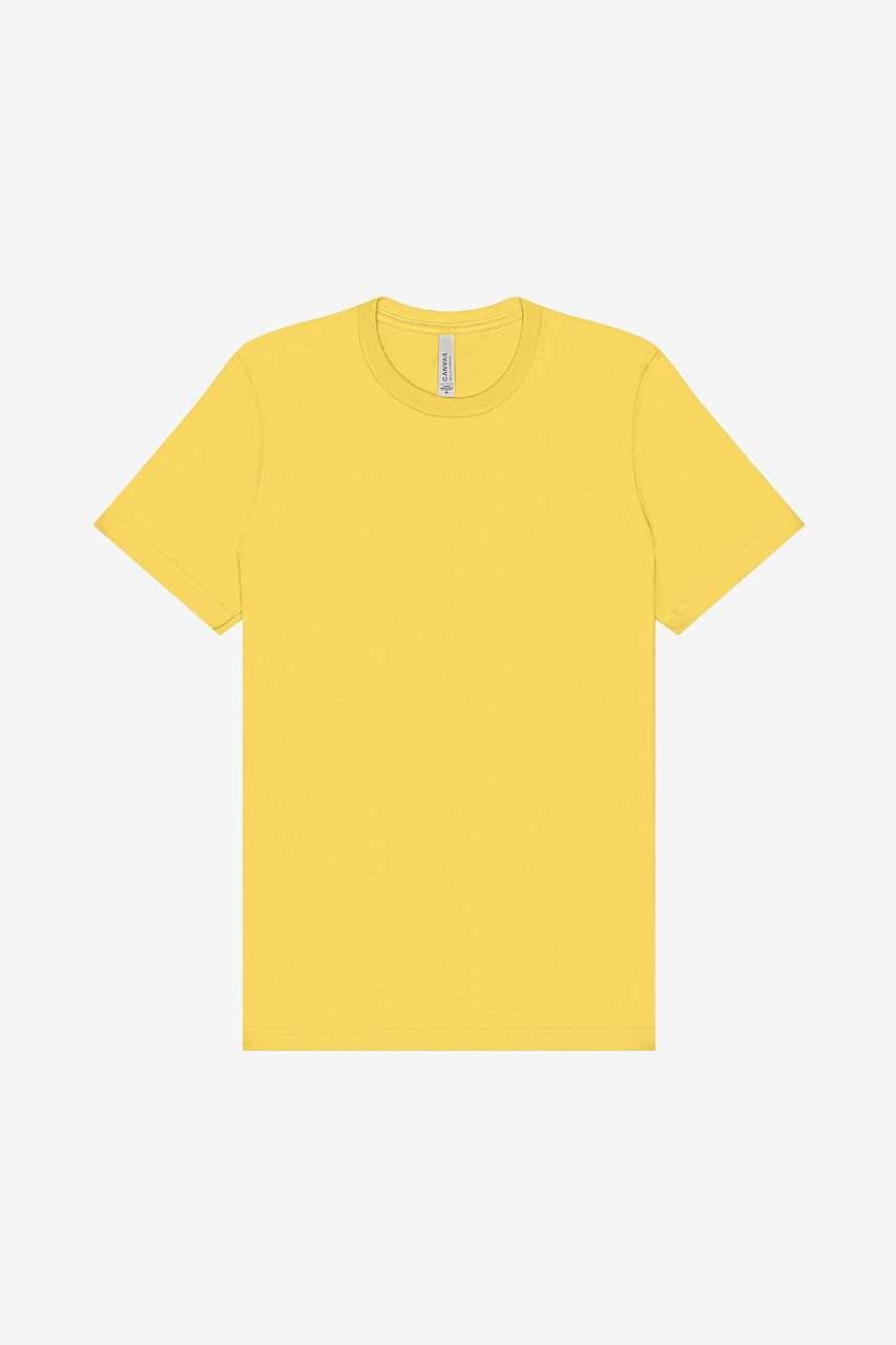 UNISEX JERSEY SHORT SLEEVE TEE – Maize Yellow | PrintoTerra