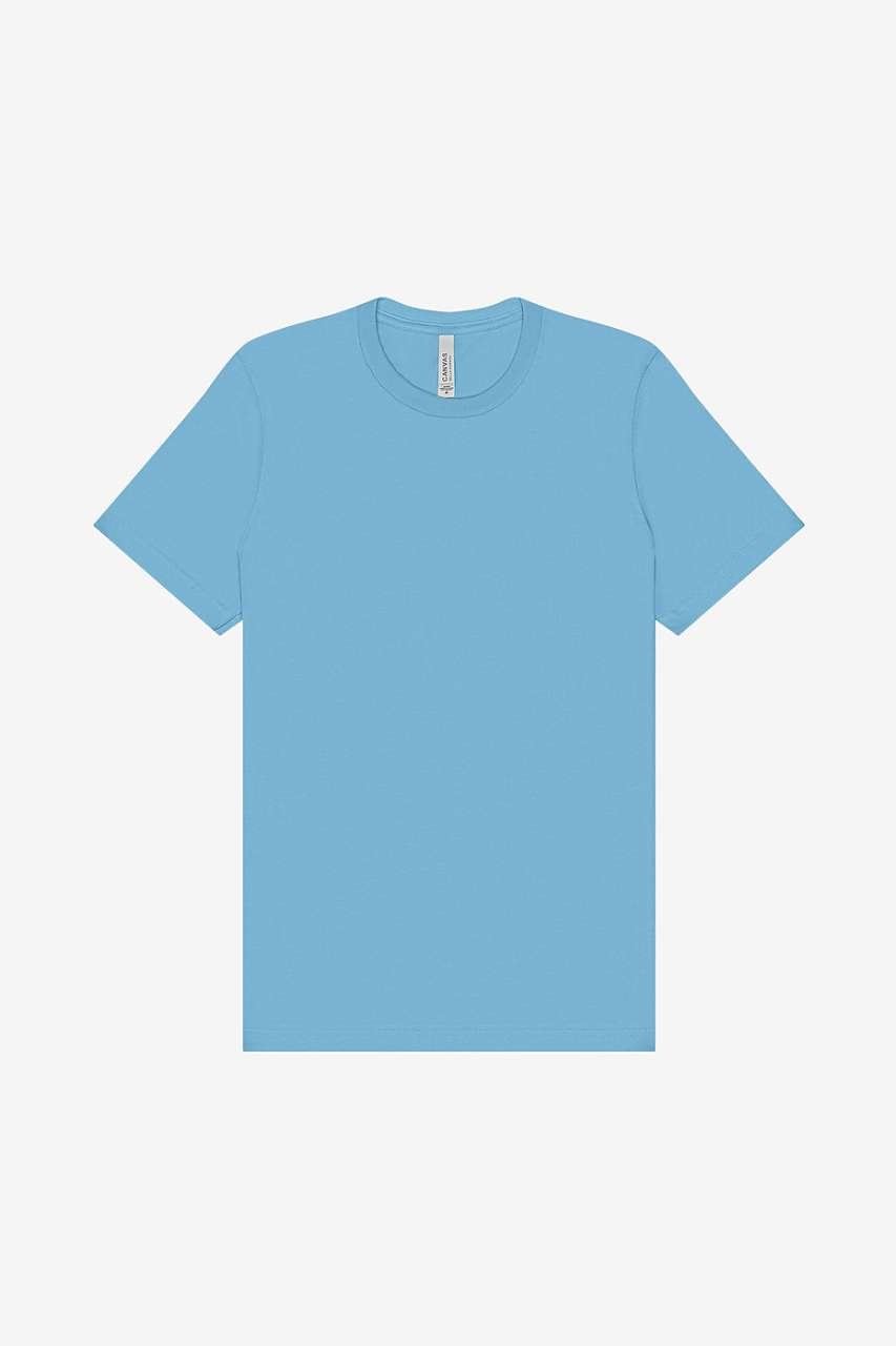 UNISEX JERSEY SHORT SLEEVE TEE – Ocean Blue | PrintoTerra