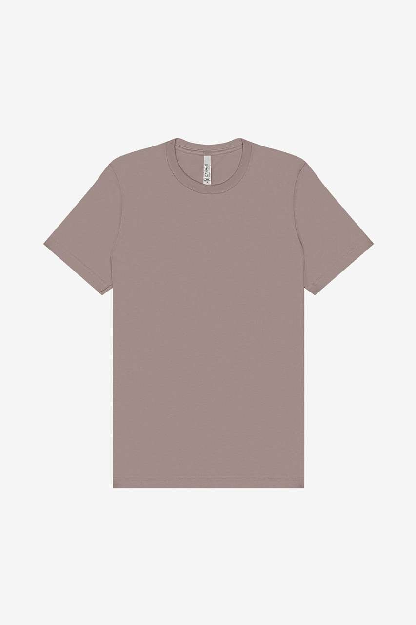 UNISEX JERSEY SHORT SLEEVE TEE – Pebble Brown | PrintoTerra