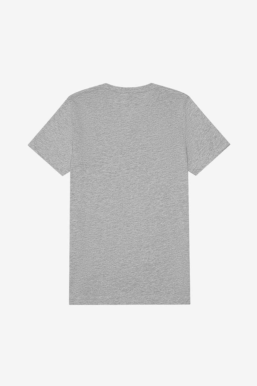 UNISEX HEATHER CVC V-NECK TEE – Athletic Heather | PrintoTerra