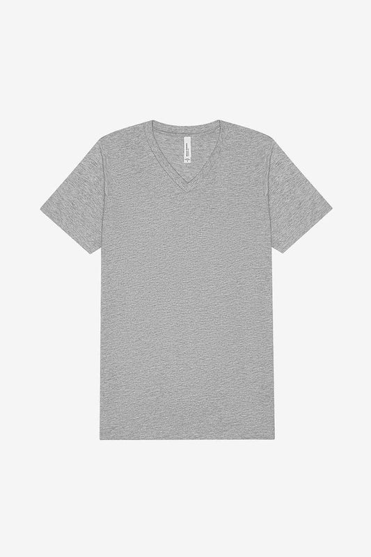 UNISEX HEATHER CVC V-NECK TEE | PrintoTerra