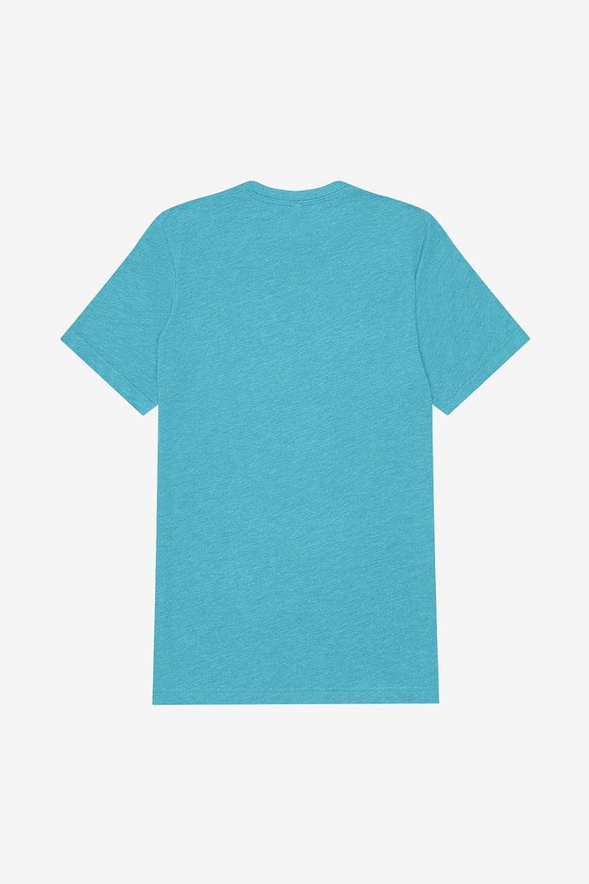 UNISEX TRIBLEND S/S TEE – Aqua Triblend | PrintoTerra