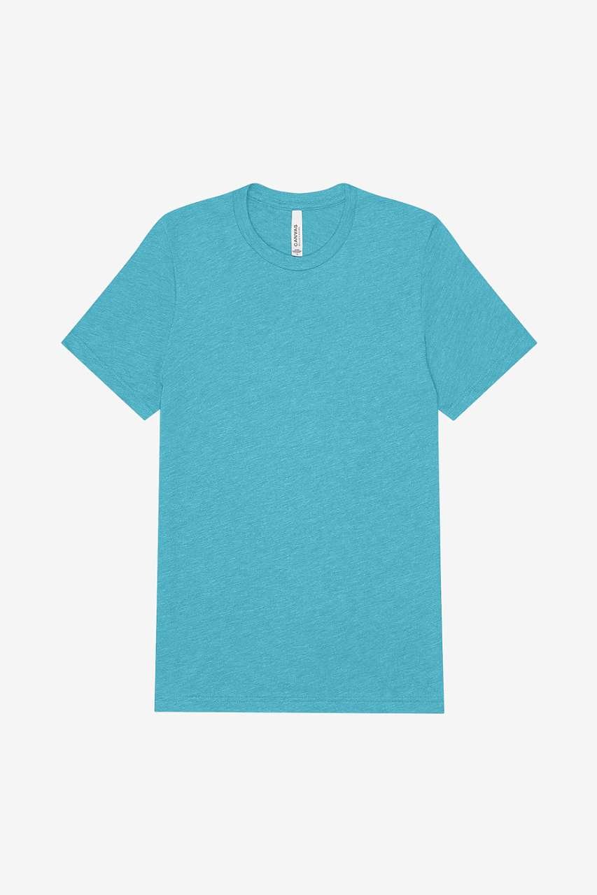 UNISEX TRIBLEND S/S TEE – Aqua Triblend | PrintoTerra