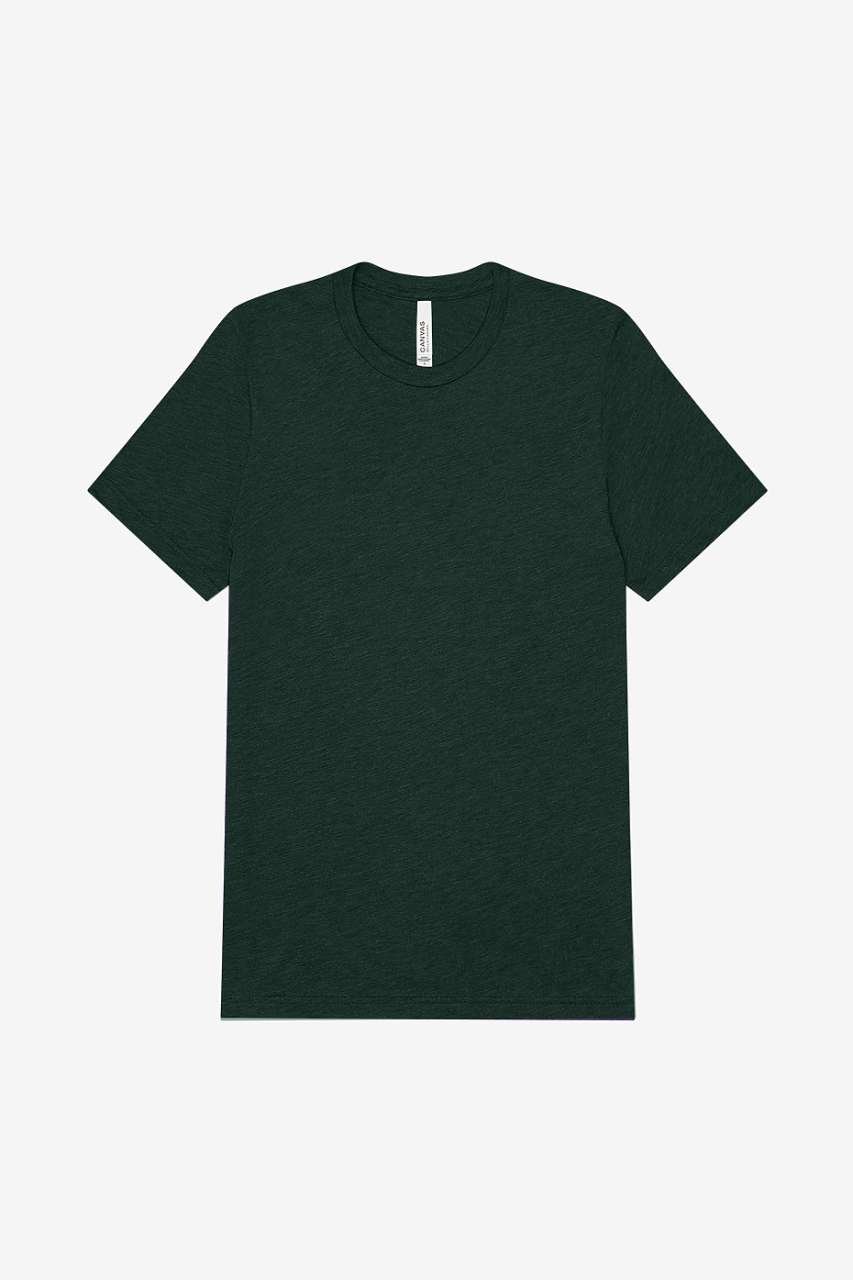 UNISEX TRIBLEND S/S TEE – Emerald Triblend | PrintoTerra