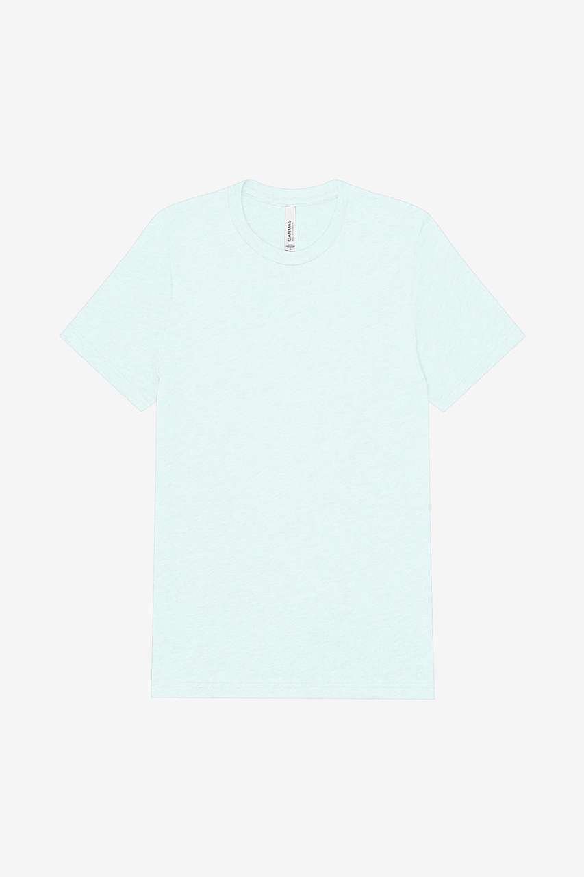 UNISEX TRIBLEND S/S TEE – Ice Blue Triblend | PrintoTerra