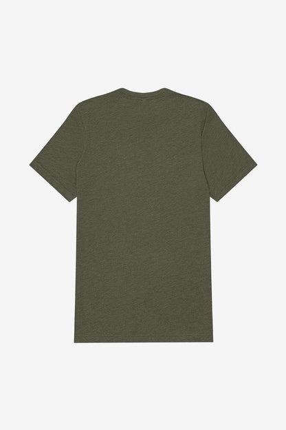 UNISEX TRIBLEND S/S TEE – Military Green Triblend | PrintoTerra