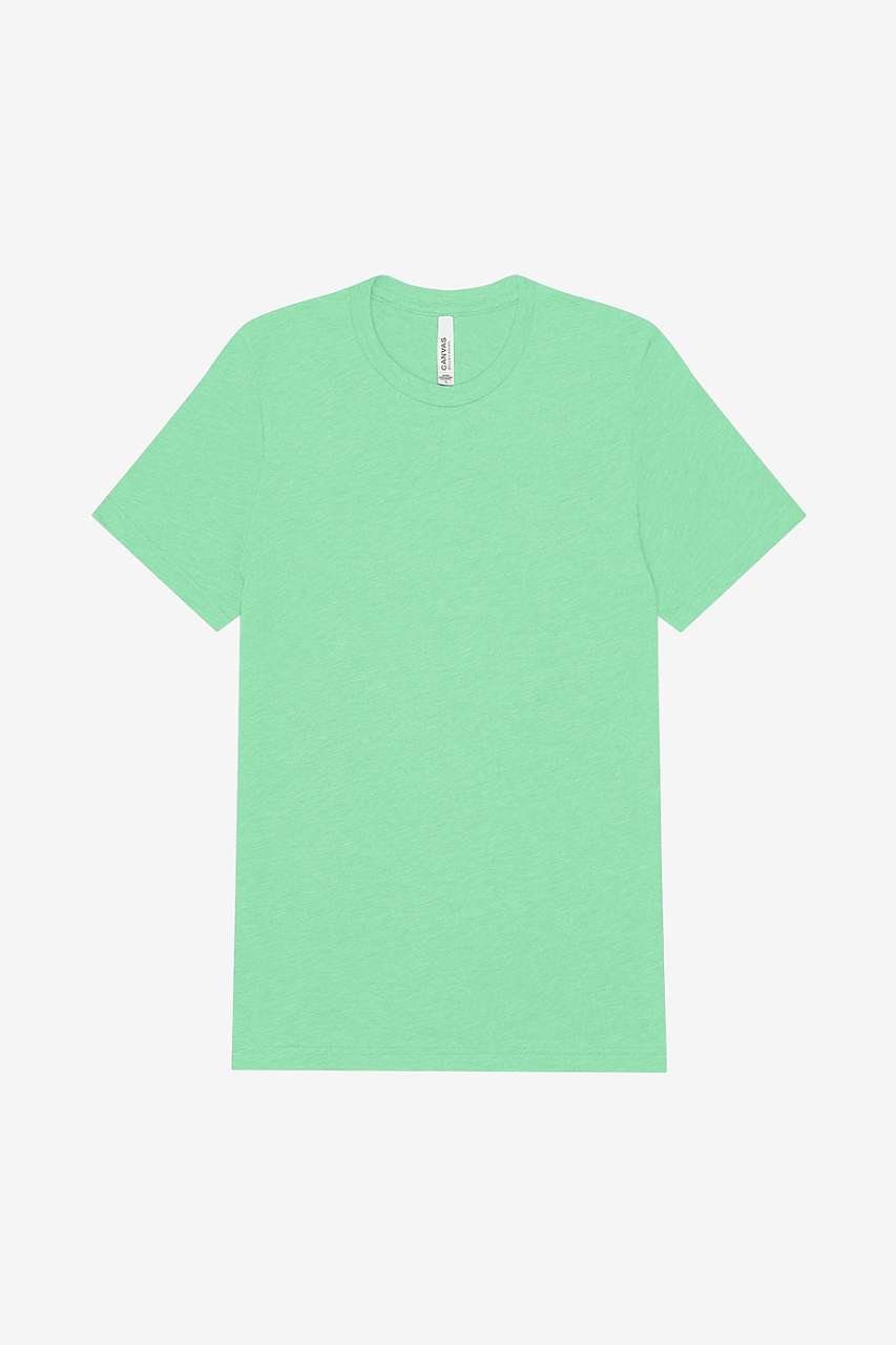UNISEX TRIBLEND S/S TEE – Mint Triblend | PrintoTerra