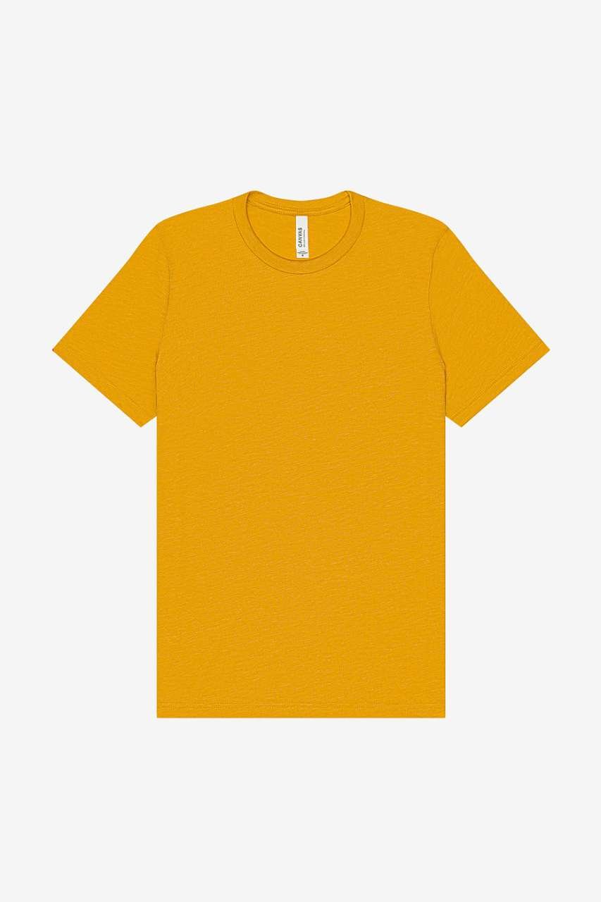 UNISEX TRIBLEND S/S TEE – Mustard Triblend | PrintoTerra