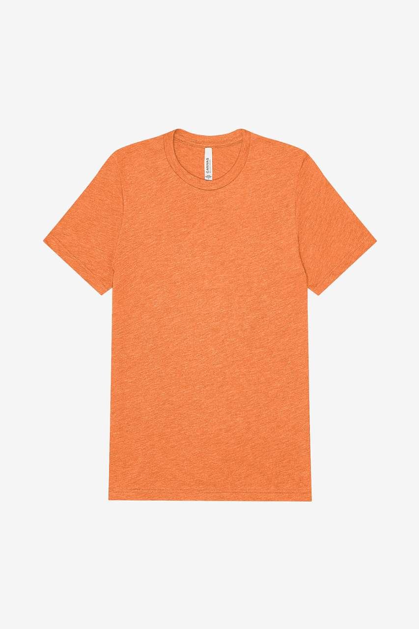 UNISEX TRIBLEND S/S TEE – Orange Triblend | PrintoTerra