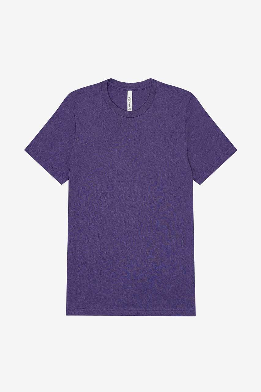 UNISEX TRIBLEND S/S TEE – Purple Triblend | PrintoTerra