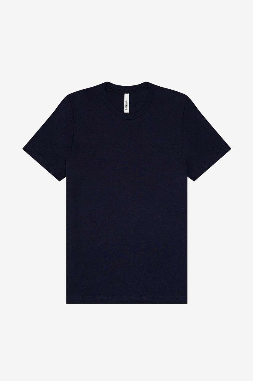UNISEX TRIBLEND S/S TEE – Solid Navy Triblend | PrintoTerra