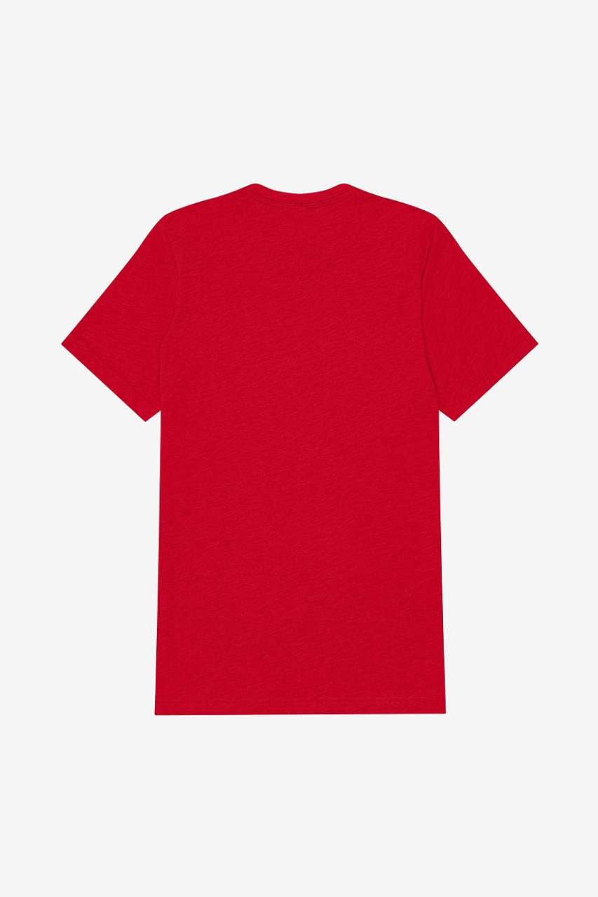 UNISEX TRIBLEND S/S TEE – Solid Red Triblend | PrintoTerra