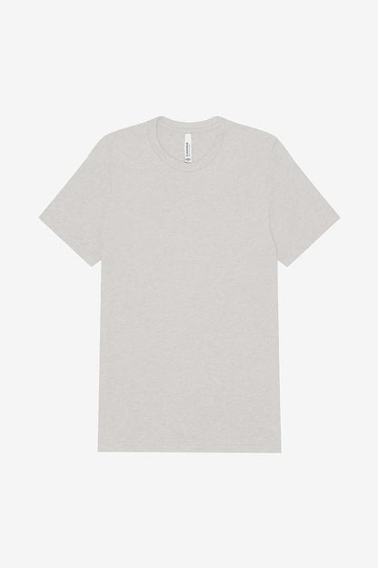 UNISEX TRIBLEND S/S TEE – Solid White Triblend | PrintoTerra
