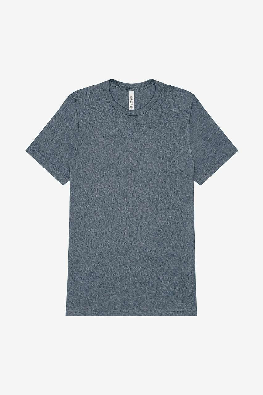 UNISEX TRIBLEND S/S TEE – Steel Blue Triblend | PrintoTerra