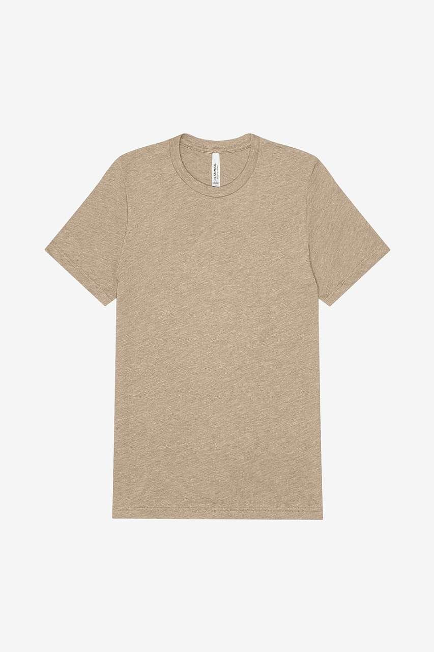 UNISEX TRIBLEND S/S TEE – Tan Triblend | PrintoTerra