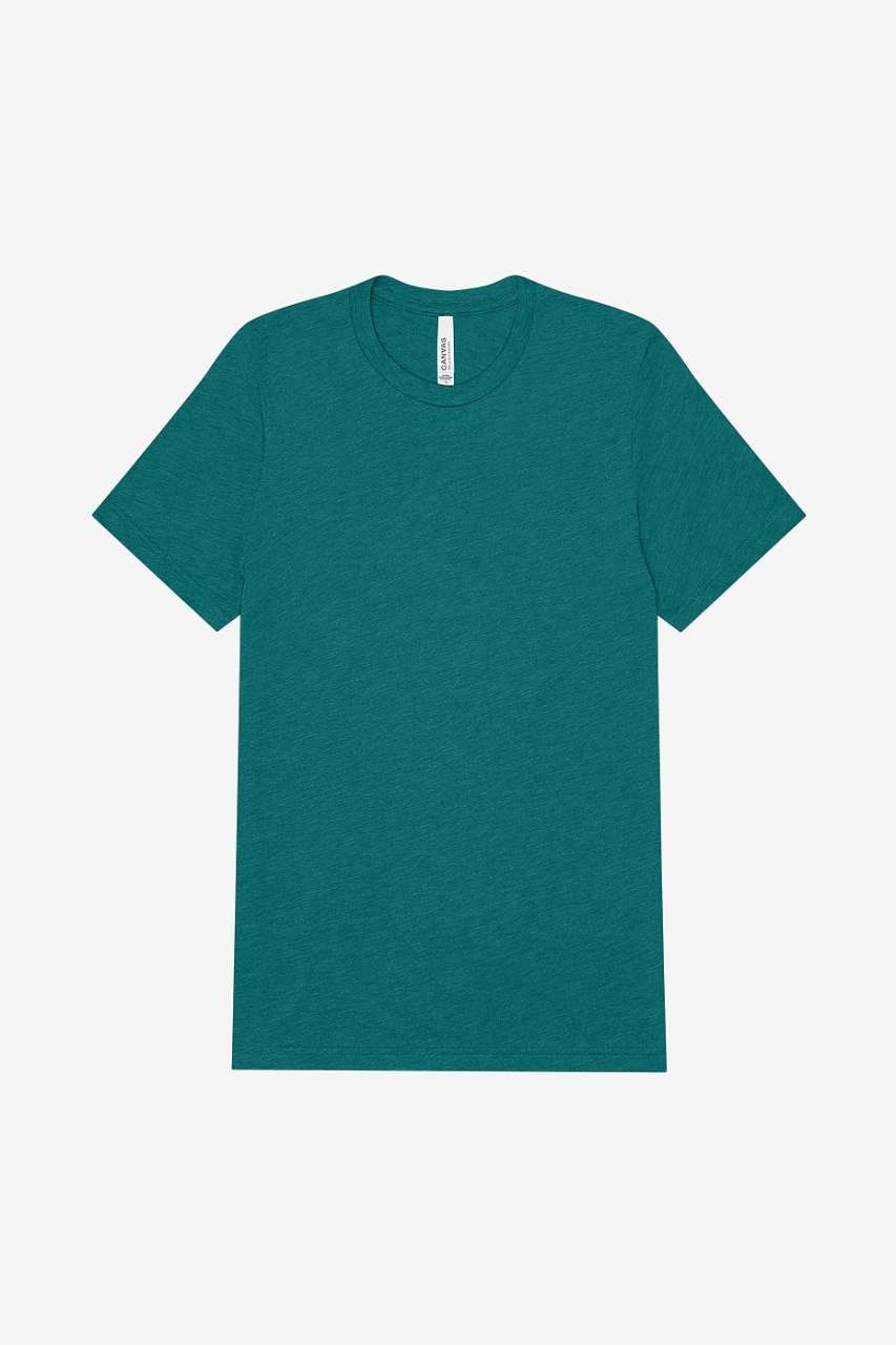UNISEX TRIBLEND S/S TEE – Teal Triblend | PrintoTerra