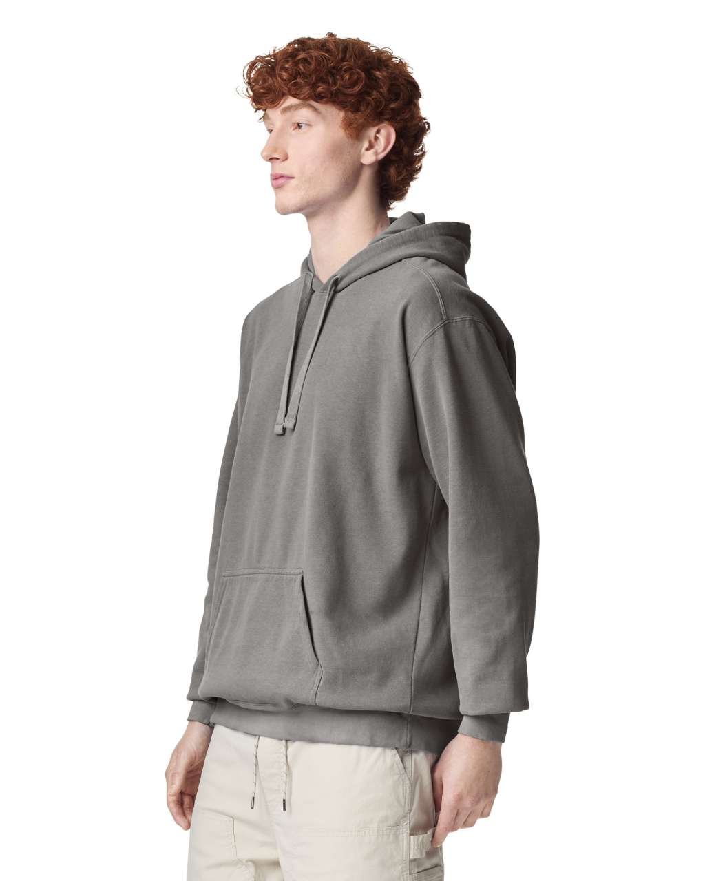 ADULT HOODED SWEATSHIRT – Grey | PrintoTerra