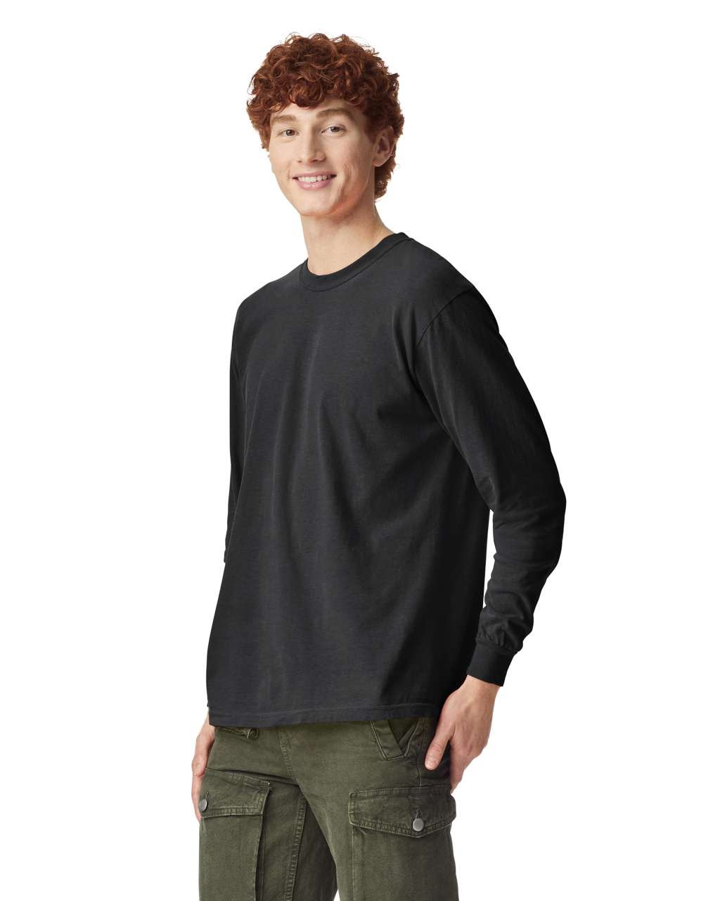 HEAVY WEIGHT ADULT LONG SLEEVE T-SHIRT – Black | PrintoTerra