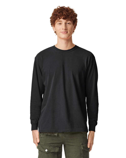 HEAVY WEIGHT ADULT LONG SLEEVE T-SHIRT – Black | PrintoTerra