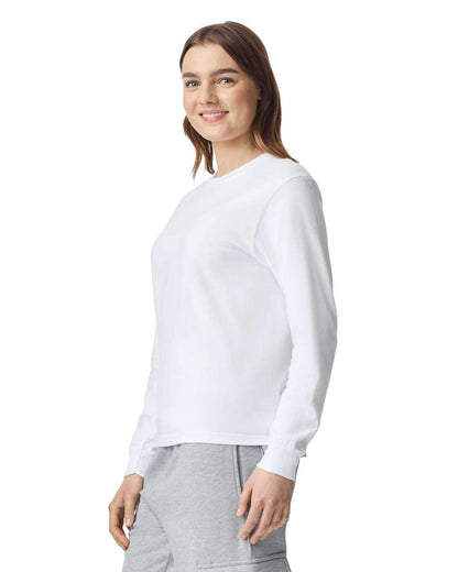 HEAVY WEIGHT ADULT LONG SLEEVE T-SHIRT – White | PrintoTerra