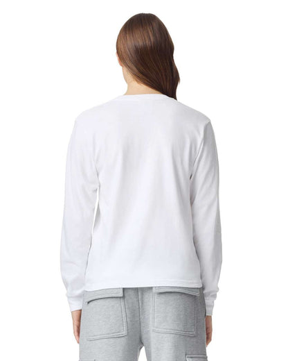 HEAVY WEIGHT ADULT LONG SLEEVE T-SHIRT – White | PrintoTerra