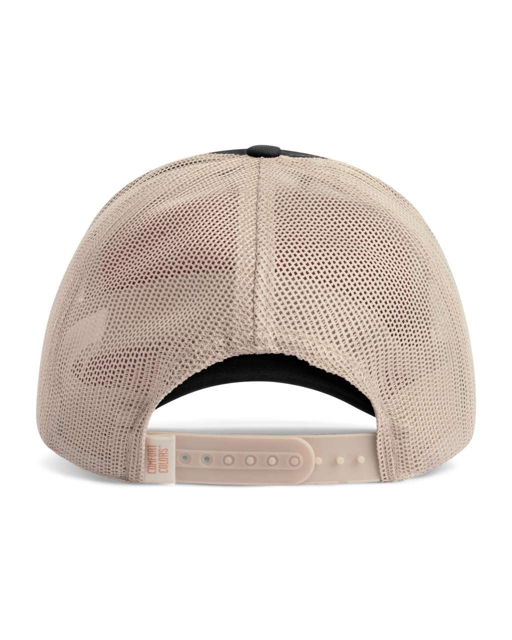 SUNWASHED TRUCKER CAP – Black/Tan | PrintoTerra
