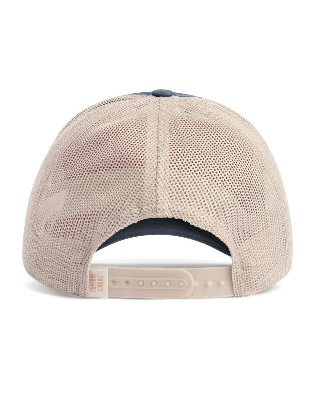 SUNWASHED TRUCKER CAP – Denim/Tan | PrintoTerra