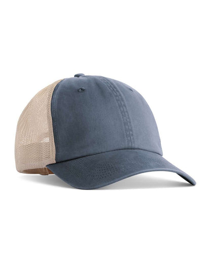 SUNWASHED TRUCKER CAP – Denim/Tan | PrintoTerra