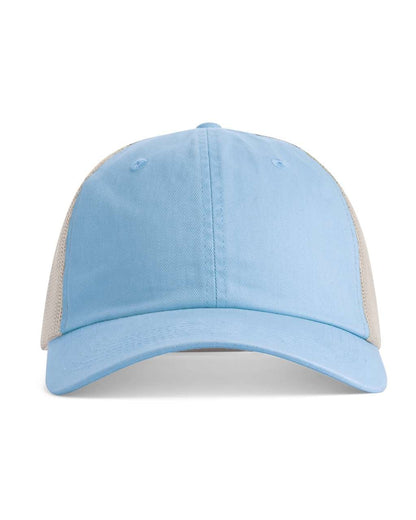 SUNWASHED TRUCKER CAP – Hydrangea/Tan | PrintoTerra