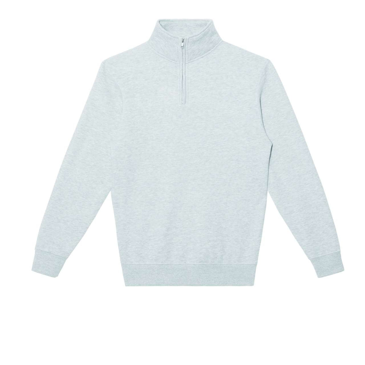 PREMIUM QUARTER ZIP – Heather Grey | PrintoTerra