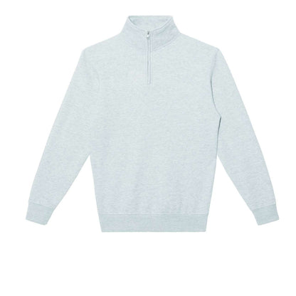 PREMIUM QUARTER ZIP – Heather Grey | PrintoTerra