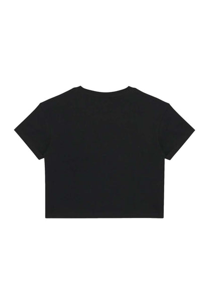 WOMENS CROP TEE – Black | PrintoTerra