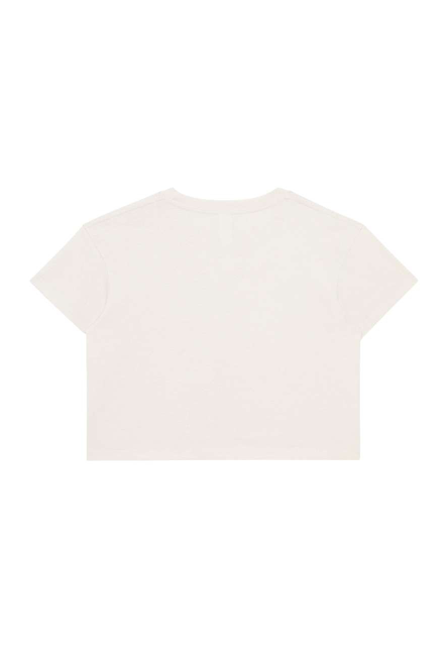 WOMENS CROP TEE – Bone | PrintoTerra