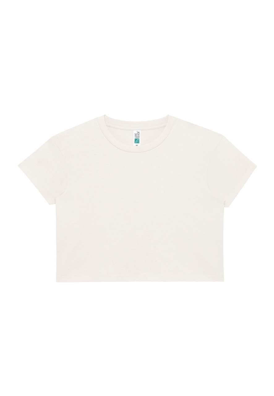 WOMENS CROP TEE – Bone | PrintoTerra