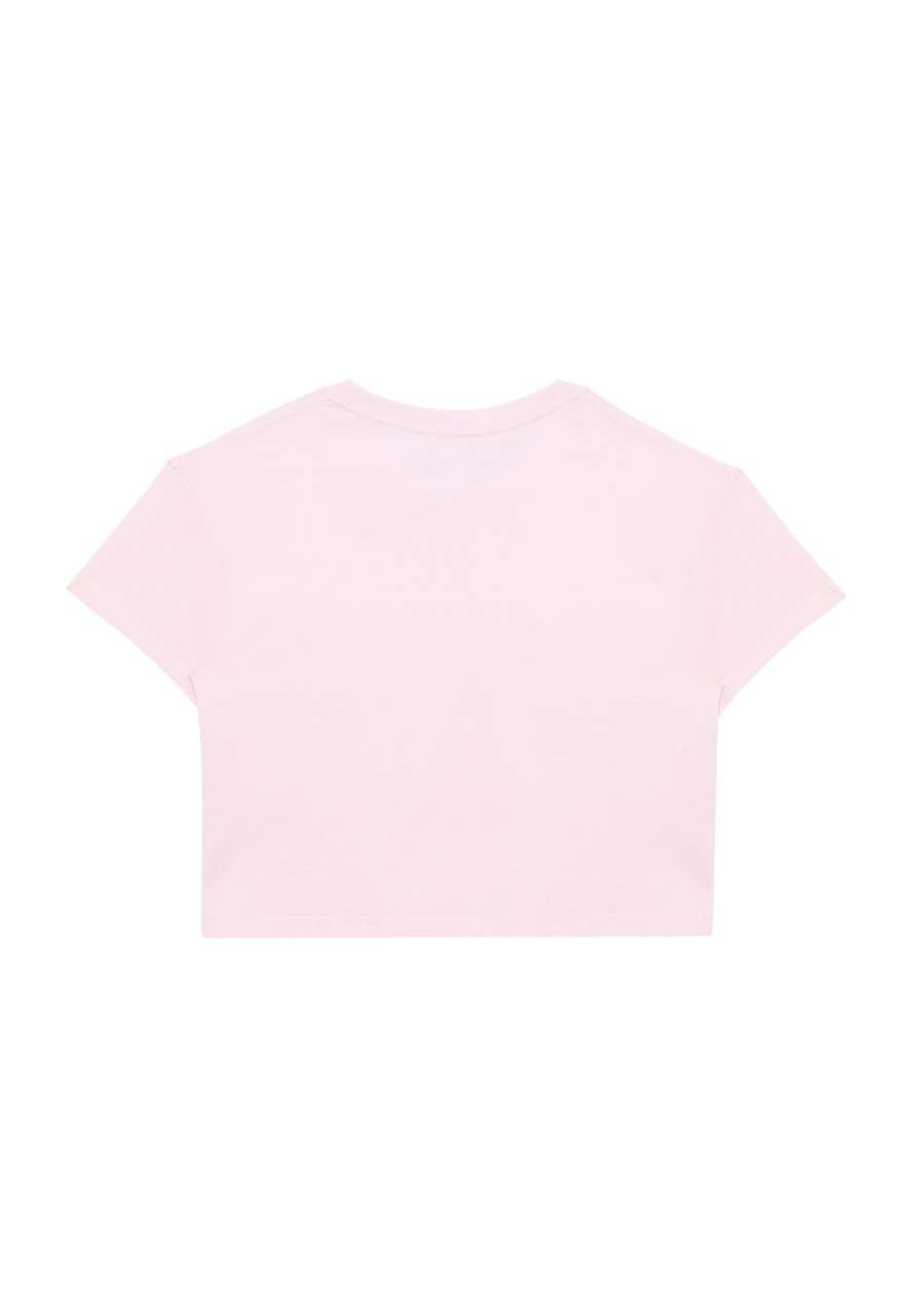 WOMENS CROP TEE – Bubblegum Pink | PrintoTerra