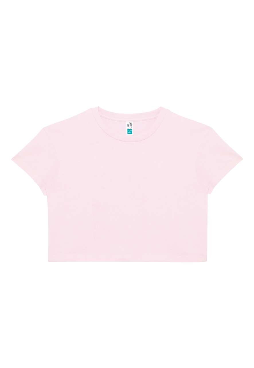 WOMENS CROP TEE – Bubblegum Pink | PrintoTerra