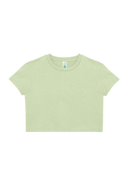 WOMENS CROP TEE – Matcha | PrintoTerra
