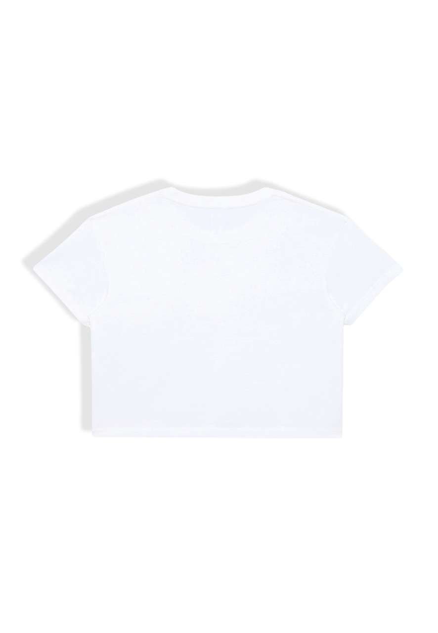 WOMENS CROP TEE – White | PrintoTerra