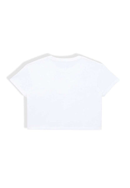 WOMENS CROP TEE – White | PrintoTerra