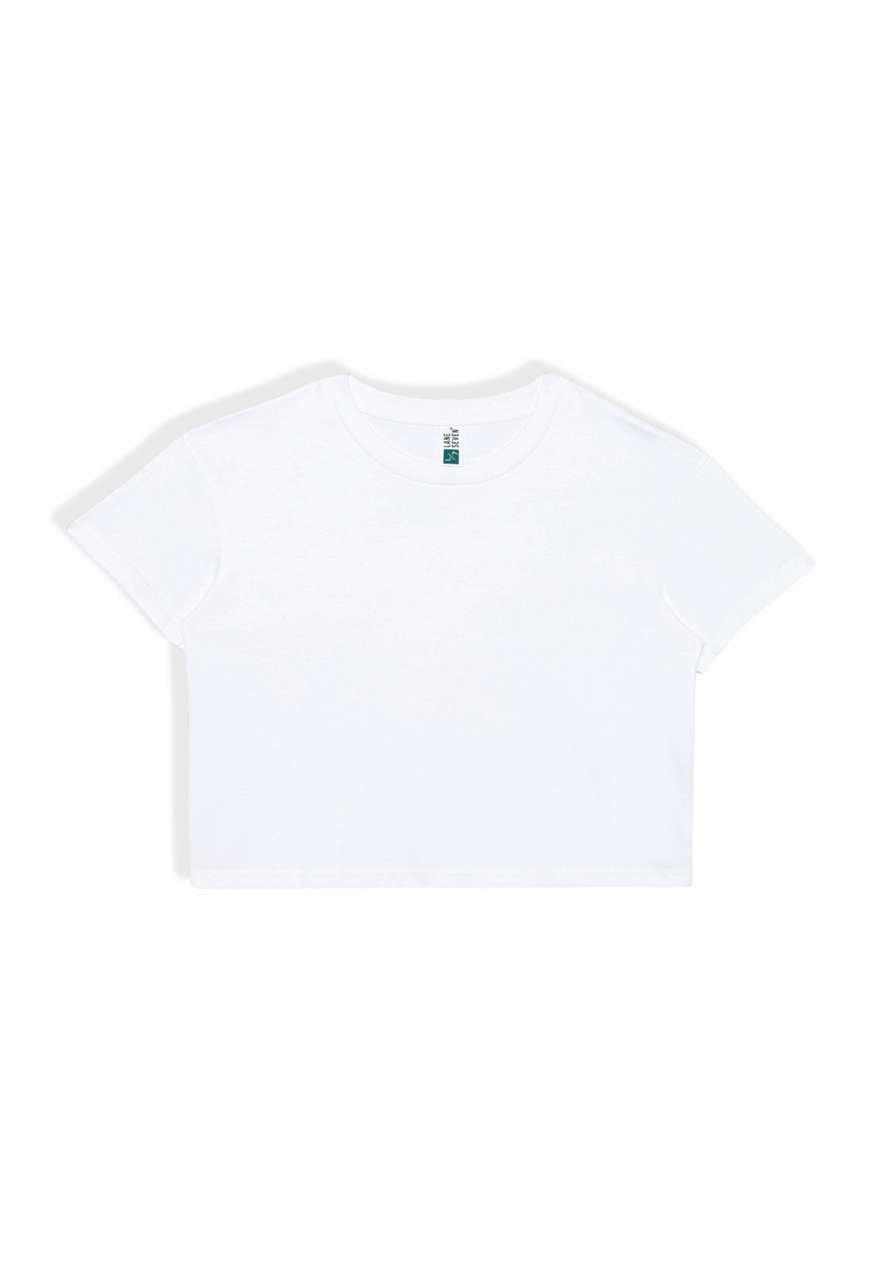 WOMENS CROP TEE – White | PrintoTerra