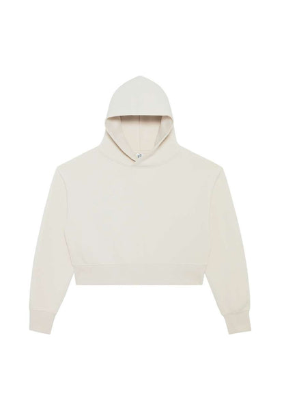 WOMENS RELAXED CROP HOODIE – Bone | PrintoTerra