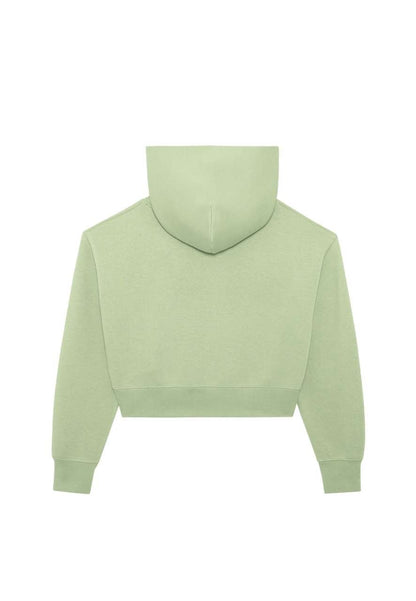 WOMENS RELAXED CROP HOODIE – Matcha | PrintoTerra