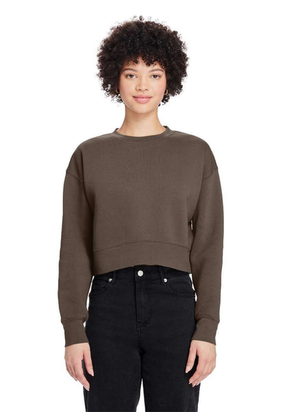 WOMENS RELAXED CROP CREWNECK | PrintoTerra
