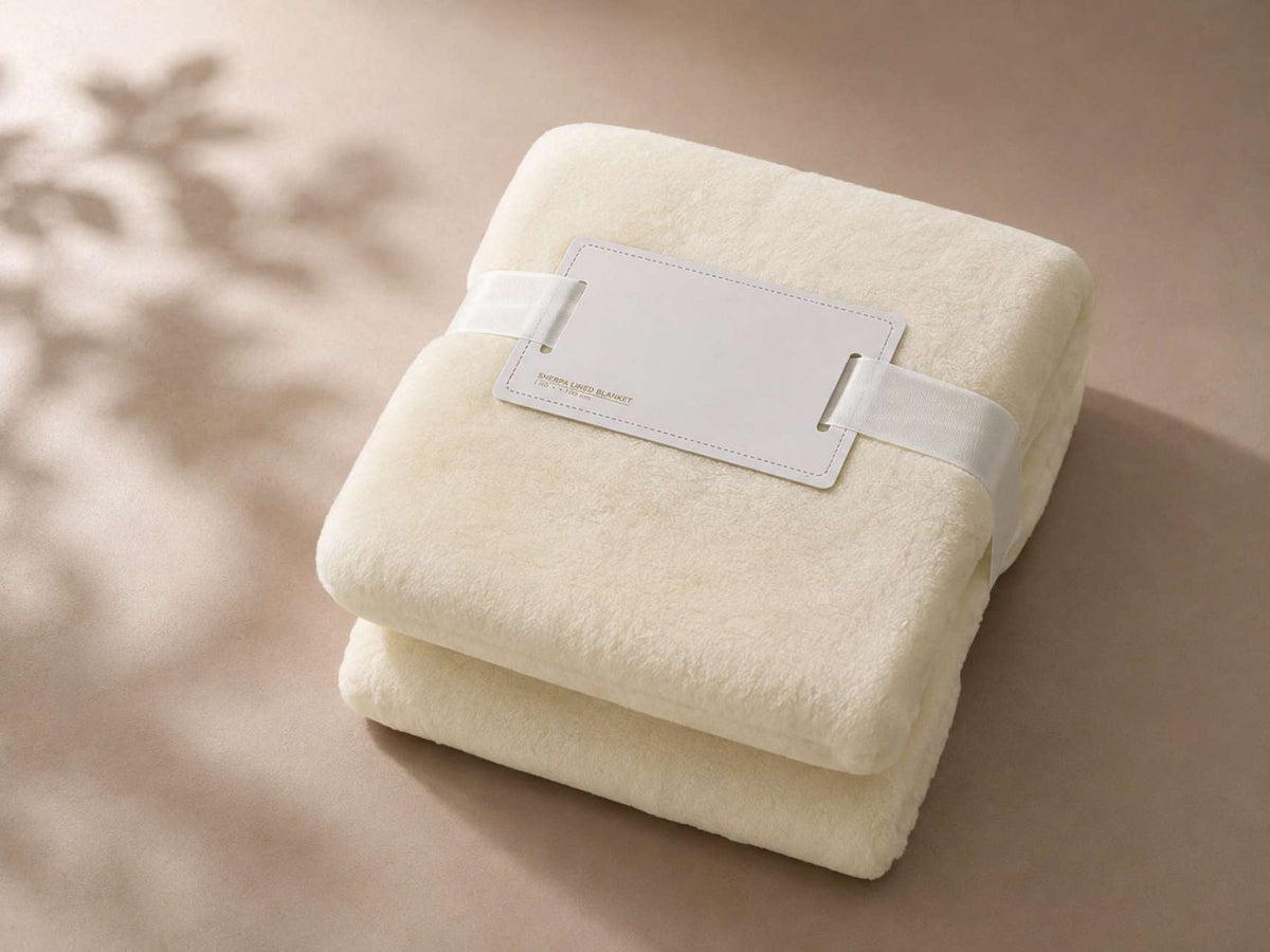 OLIMA SHERPA LINED BLANKET | PrintoTerra