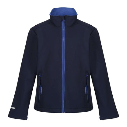 JUNIOR ABLAZE SOFTSHELL – Navy/New Royal | PrintoTerra