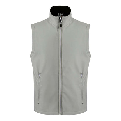 ASCENDER 2 LAYER SOFTSHELL BODYWARMER – Mineral Grey/Black | PrintoTerra